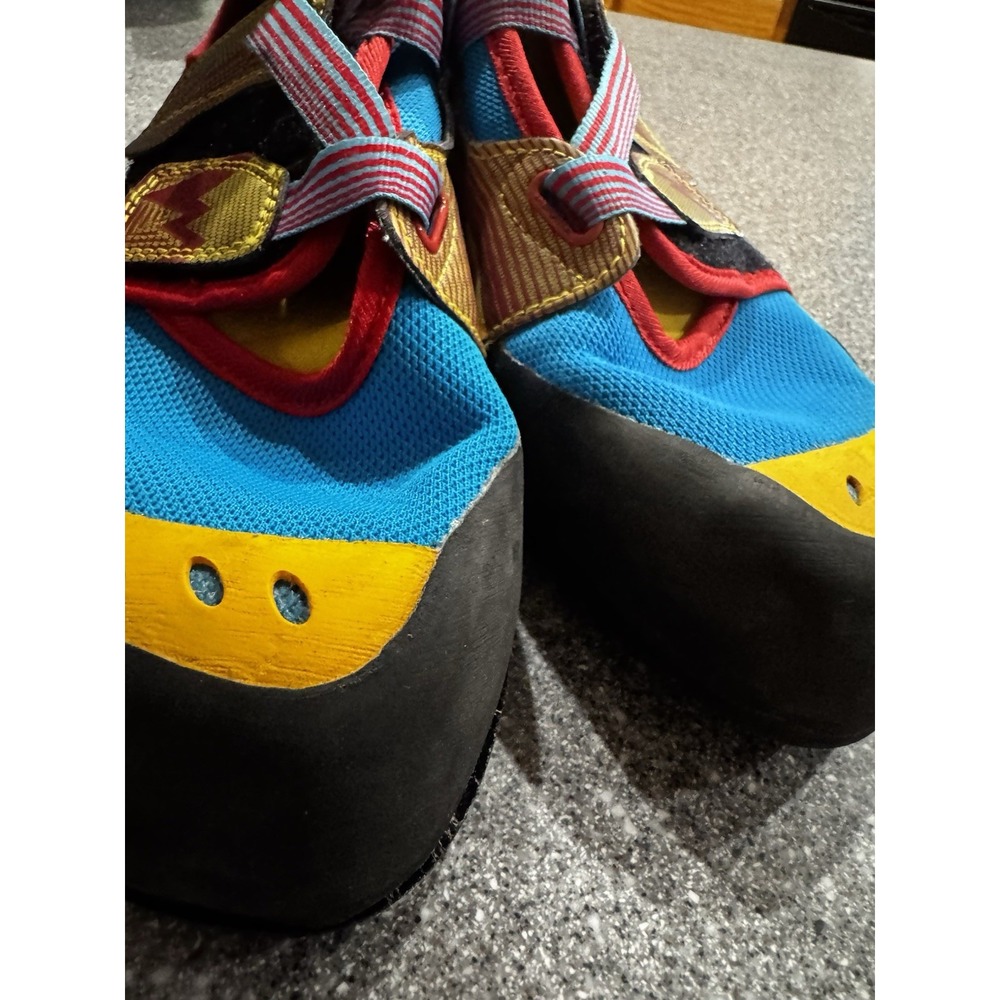 LA Sportiva OXYGYM Size 13 climbing shoe vegan yellow washable rock Used SB23 - Picture 4 of 6